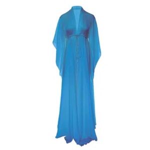 Elegant Blue Swim Coverup